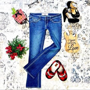 HOLLISTER Boot Cut Low Rise Stretch Jeans 1S 25X31